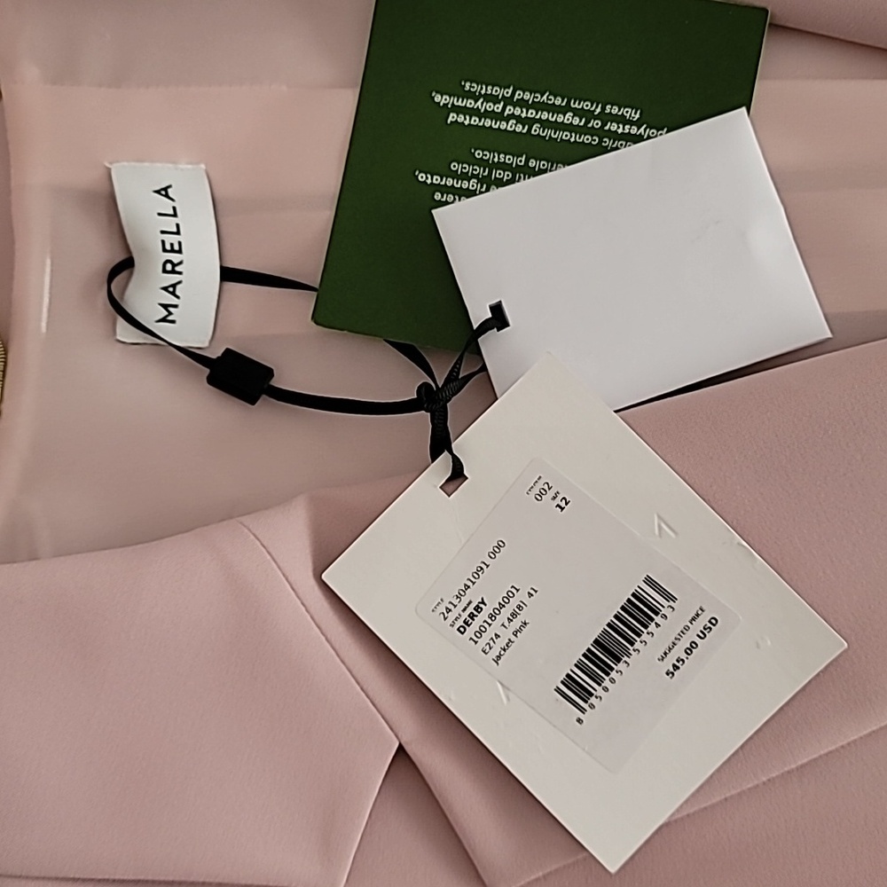Pink Blazer Jacket By Marella - Picture 15 of 16